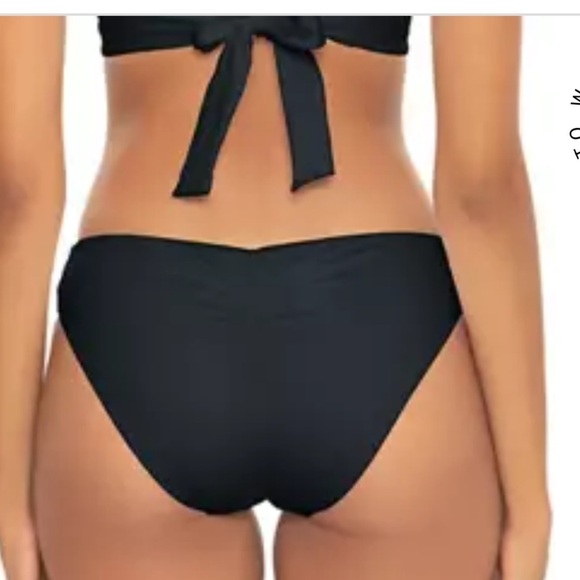Becca Hipster Black Bikini bottoms. NWT. Medium - Picture 3 of 7